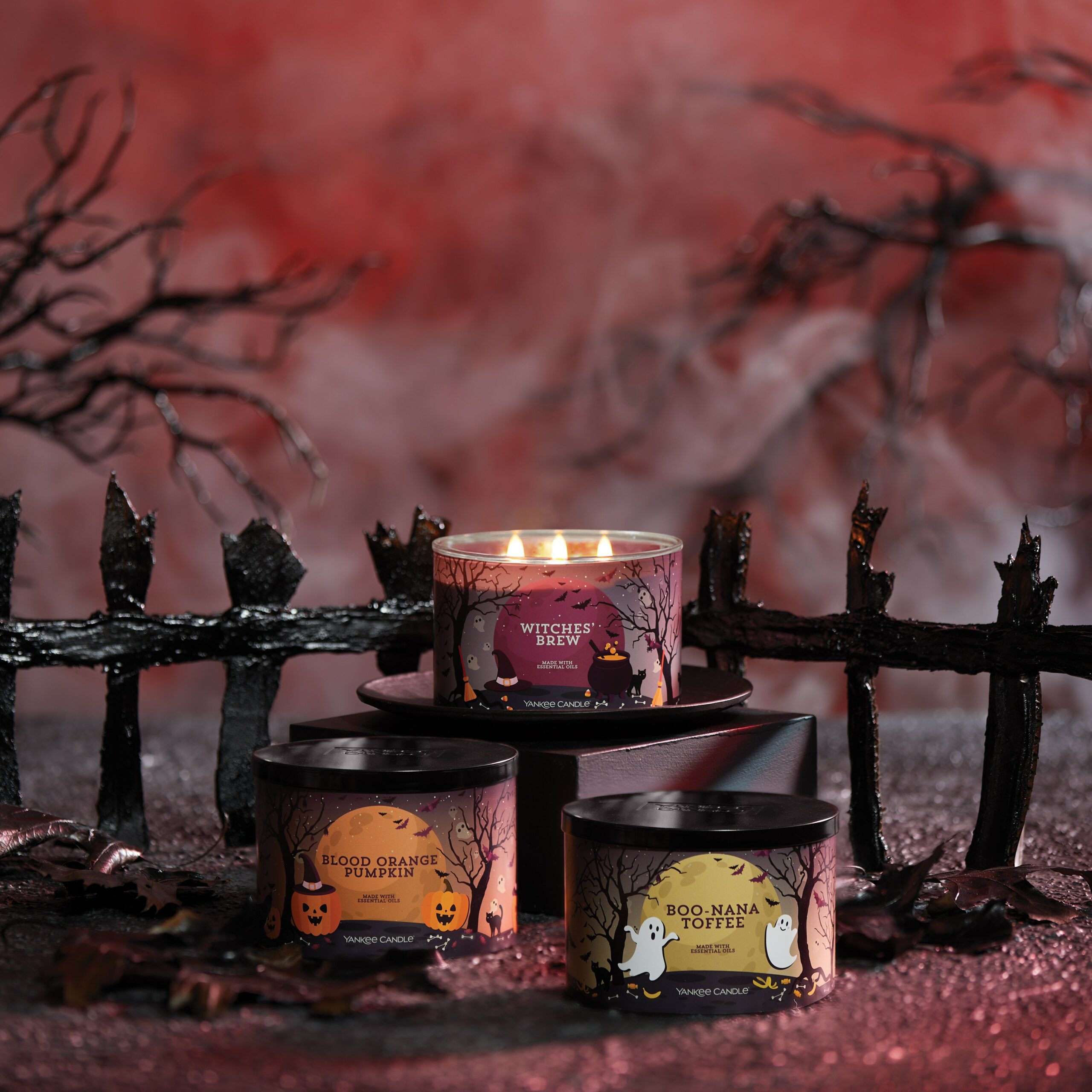 Wickedly Charming 3-Wick Candles for Halloween